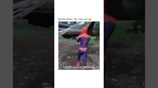 The spider chose him - spiderman no way out #short #funny #meme #spiderman #trynottolaugh #fail