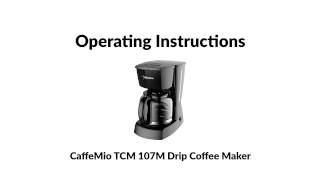 Anti drip feature of Tecnora Caffemio Drip Coffee Maker