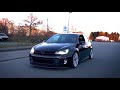 Bagged VW Golf GTI MK6 on Rotiform RSE