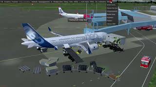 FlightGear - A320 NEO - Easy flight from ENBR to ENOL  - Automatic flight