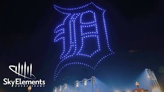 Detroit Tigers Playoff Drone Show | Sky Elements Drone Shows