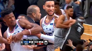 Jared Dudley wanna fight entire Sixers team | Nets vs Sixers - Game 4