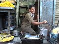 making of indian street food omapodi or karapusa