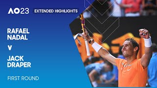 Rafael Nadal v Jack Draper Extended Highlights | Australian Open 2023 First Round