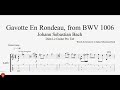 Gavotte En Rondeau, from BWV 1006 by Johann Sebastian Bach - Guitar Tutorial with TABs