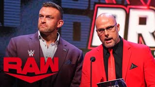 Adam Pearce and Nick Aldis announce round six of the WWE Draft: Raw highlights,