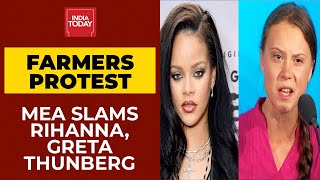 Rihanna, Greta Thunberg Support Farmers' Protest; External Affairs Ministry Cal It 'Irresponsible'