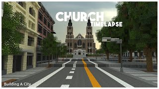 Building A City #57 (S2) // Church // Minecraft Timelapse