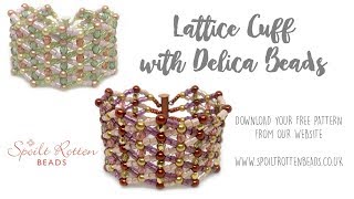 Lattice Bracelet Tutorial with Delica Beads - Beading Tutorial