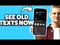 How To Check Old Messages On iPhone 2026 (Step-By-Step Tutorial)
