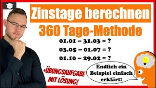 Berechnung der Zinstage (Laufzeit) - Deutsche Methode 360