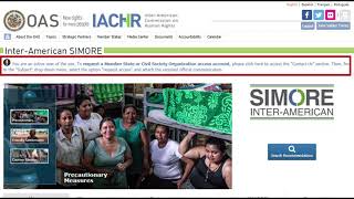 Inter-American SIMORE - How to register?