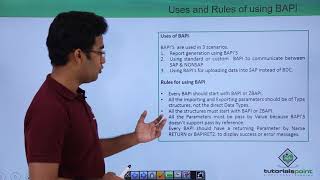 SAP ABAP - Uses and Rules of Using BAPI