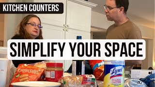 SIMPLIFY YOUR SPACE: Will our new KITCHEN counter clutter rule work?! || Breaking Bad Clutter Habits