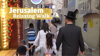 Relaxing Walk in Jerusalem   4K