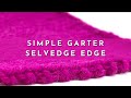 How to Knit the Simple Garter Selvedge Edge | Knitting Stitch Pattern | English Style