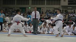 2016 JKA All Japan協会小中全国 響(赤) 組手Hibiki's kumite