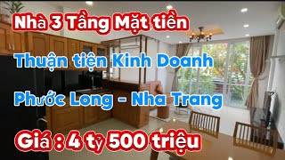 Nhà 3 tầng mặt tiền Trương Hán Siêu . Phước Long Nha Trang . Thuận tiện kinh doanh .