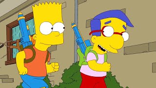 Bart escapa de Casa Para Hacer Bromas LOS SIMPSON CAPITULOS COMPLETOS