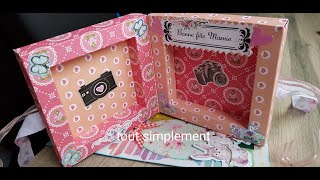 Tuto carte cadre , pour toi mamie ❤️❤️#scrapbooking, #carteriescrap