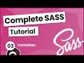 SASS Tutorial (build your own CSS library) #3 - Variables