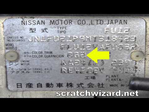 How to find your Nissan paint code. How to find your Nissan paint code.