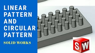 circular pattern solidworks | linear pattern solidworks | solidworks tutorial #mechepisode #design