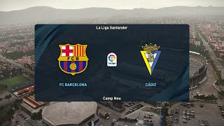 PES 2021 | FC Barcelona vs Cadiz CF - Spain La Liga | 21/02/2021 | 1080p 60FPS