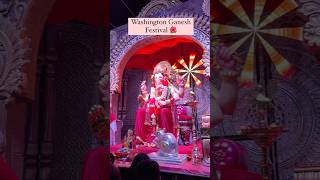 Washington cha Raja 🌺 Ganpati Bappa Morya 👏 #washington #ganesh #ganeshchaturthi #ganeshutsav