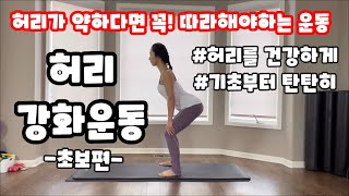 기초부터 탄탄히! 허리를 튼튼하게 만드는 허리강화운동/초보편