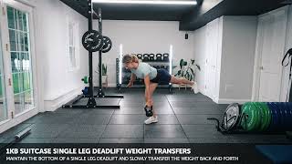 1KB Suitcase Single Leg Deadlift Weight Transfers