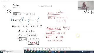 Solve Radical Equations Practice Problems 1