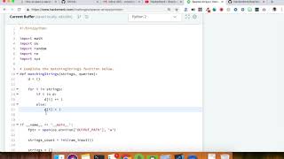 HackerRank Python Solutions - Sparse Arrays
