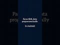 How to parse XML data programmatically in Android #shorts #android #development