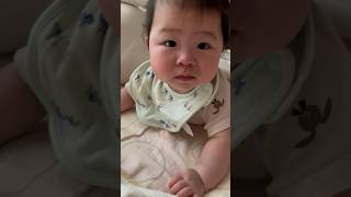 【生後6ヶ月13日】まだ眠いむぎちゃん #baby #赤ちゃん #生後6か月 #toddler #eating #ASMR #cute #japan  #yt:cc=on