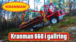 Kranman 660 forwarder in thinning