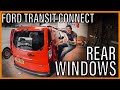 HOW TO FIT WINDOWS IN A MICRO CAMPER - Ford transit connect! My first van conversion!