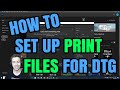 How To Set Up Files For DTG Print Using Photoshop - How To Make A T Shirt Design