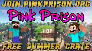 MINECRAFT PRISON SERVER TRAILER | PINK PRISON 2023 | BEST OP PRISON, PLOTS, ROBOTS & MORE! [⭐️]