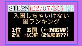 E国に入る方気を付けて！！！　　[STEPN] 220721