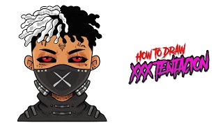 how to draw xxx Tentacion