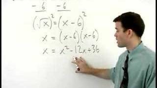 Solving Radical Equations - MathHelp.com - Algebra Help
