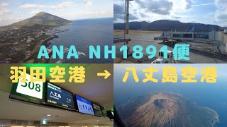 （搭乗記）ANA NH1891便 羽田空港 → 八丈島空港　伊豆諸島を眺めがらの空の旅