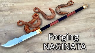 Forging Samurai Warrior NAGINATA Out of Rusty Hook