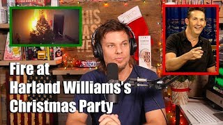 Theo Von Started a Fire at Harland Williams's Christmas Party