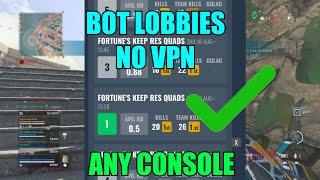 How to Get Bot Lobbies With NO VPN on Any Console or PC in Warzone (Xbox, ps4, ps5, pc)