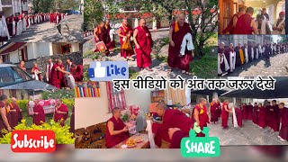 H.E. Abbot of Loseling monastery Geshe Yeshi Lhundup  visited at dolma Ling nunery dharamshala