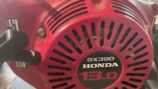 Honda GX390 no start - seized intake valve