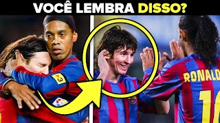Quando Ronaldinho e Messi Jogavam Juntos! Era Mágico...