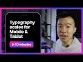 Figma Tutorial: Create a RESPONSIVE Typography Scale for Mobile & Tablet - Part 2